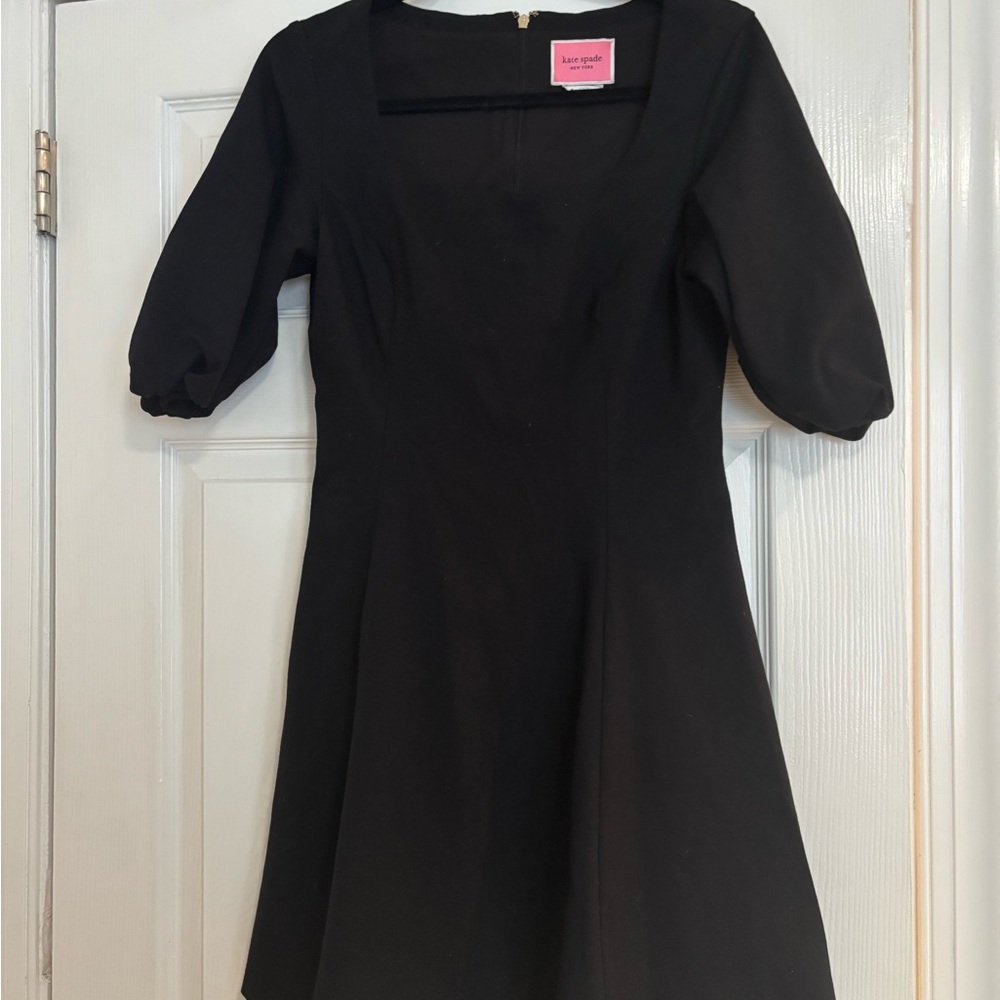 Kate Spade Black Dress with Pink Label